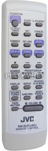 RM-SUXG30U, RM-SUXG30R пульт для музыкального центра JVC