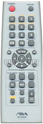 RM-Z20004 пульт для музыкального центра AIWA JAX-PK1 (CX-JN1)