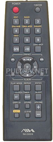 RM-Z20018 пульт для музыкального центра Aiwa BMZ-K1 и др.