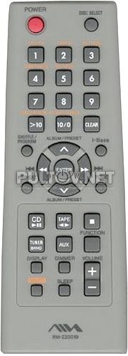 RM-Z20019 пульт для музыкального центра AIWA XR-MN5 и других