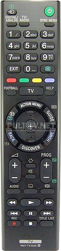 RMT-TX100E неоригинальный пульт для телевизора Sony KDL-43W755C и др.