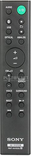 RMT-AH103U пульт для саундбара Sony HT-CT80