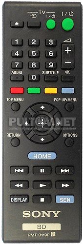 RMT-B119P пульт для Blu-ray-плеера Sony BDP-S590