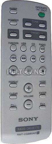 RMT-CG880AD пульт для магнитолы SONY CFD-RG880CP