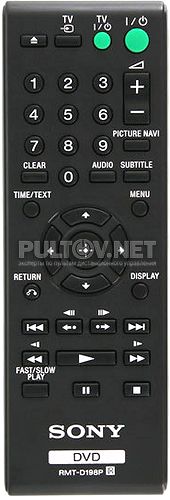 RMT-D197P, RMT-D198P для DVD-плеера SONY DVP-SR90 и других