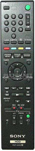 RMT-D259 пульт для HDD-рекордера SONY SVR-HDT1000 и других