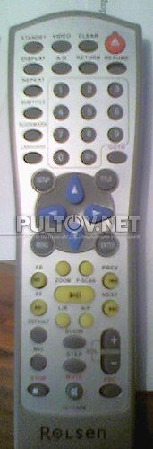 SG-190M , ROLSEN SG-190LU пульт для DVD-плеера