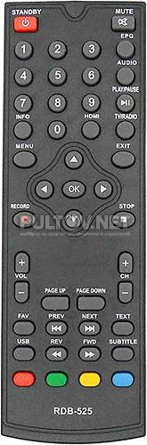RDB-525 пульт для DVB-T2-ресивера Rolsen