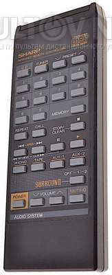 RRMCG0182AFSA пульт для музыкального центра Sharp