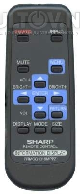 RRMCG1016MPPZ пульт для монитора Sharp PN-Y496 и др.