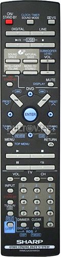 RRMCGA201AWSA (GA201AWSA) оригинальный пульт для домашнего кинотеатра SHARP AN-PR1150HR