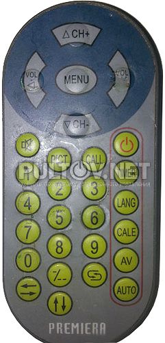 TV-807WD, Premiera RTR-830TX пульт для автомобильного телевизора 