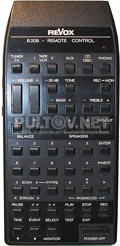 B208 пульт для тюнера Revox B160 и др.