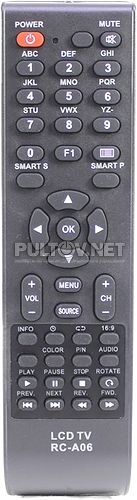 RC-A06, RL-32B05F, RL-32L1002EU пульт для телевизора ROLSEN RL-32B05F и других