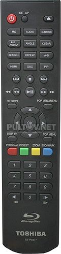 SE-R0377, SE-R0398 пульт для DVD/Blu-ray-плеера TOSHIBA BDX1200KR и других