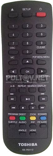 SE-R0413 пульт для Blu-Ray-плеера TOSHIBA BDX1250KU