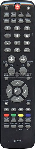 LCDTV RL57S неоригинальный пульт для телевизора LC-42SB55RU и других