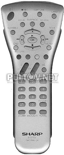 GA229WJSA пульт для телевизора SHARP LC-15B5B