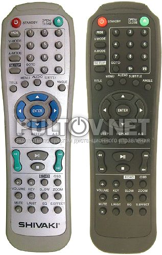 HB-288, SHIVAKI HB-288 пульт для DVD-плеера SHIVAKI SDV-465 и других