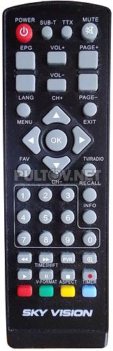 Sky Vision T2202 HD, WORLD VISION T34 пульт для DVB-T2-приставки