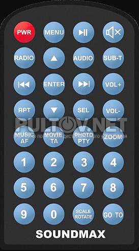 SM-CCR3081M пульт для автомагнитолы Soundmax