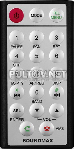 SM-CDM1042 пульт для автомагнитолы Soundmax