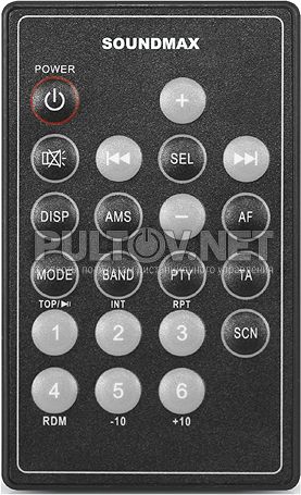 SM-CDM1046, SM-CDM1047, SM-CDM1048, SM-CDM1049, SM-CDM1058 пульт для автомагнитолы Soundmax