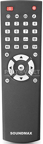 SM-LCD811 пульт для портативного телевизора SOUNDMAX