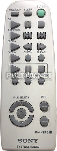 RM-SR5 пульт для музыкального центра Sony MHC-W555 и других