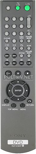 RMT-D165P, RMT-D152A пульт для CD/DVD-плеера Sony DVP-K68P