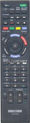 RM-ED058 неоригинальный пульт для телевизора Sony KD-49X8505B и др.