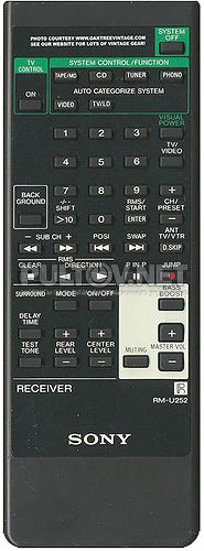RM-U252 пульт для ресивера SONY STR-D665
