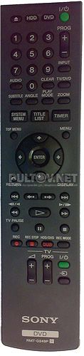RMT-D249P пульт для DVD/HDD-рекордера Sony RDR-AT100 и др.