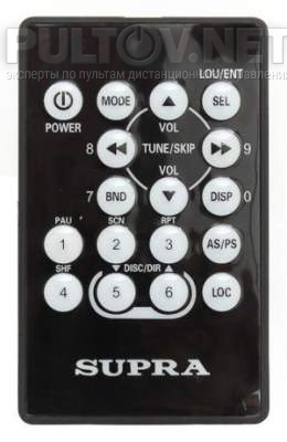 SFD-1224U пульт для автомагнитолы Supra 