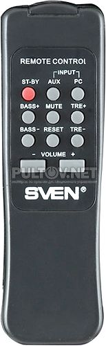 ROYAL 1R, ROYAL 2R  пульт для активной Hi-Fi стереосистемы SVEN 