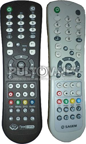 Sagemcom DSI87 HD пульт ДУ для НТВ +
