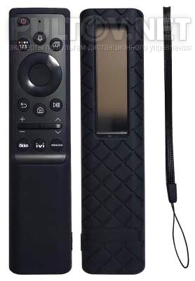 Силиконовый чехол H07 для пультов SAMSUNG серии BN59-01357, BN59-01385, BN59-01386 (черного цвета)