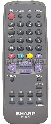G1606SA , SHARP G1606SB пульт для телевизора