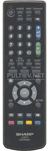 GA574WJSA оригинальный пульт для телевизоров Sharp LC-26D44RU-BK и других