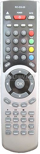 RC-D3-03 пульт для телевизора Shivaki STV-24LEDG7 , HORIZONT RC-D3-03 и др.