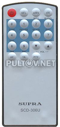 SCD-304U , SUPRA SCD-306U пульт для автомагнитолы