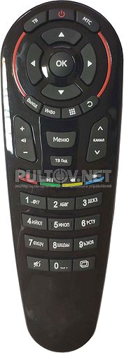 T4HU1505/34kA неоригинальный пульт для приставки цифрового телевидения МТС