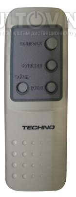 TECHNO TWH-201 пульт для керамического обогревателя TECHNO