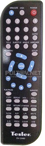 Tesler DV-2480 пульт для DVD-плеера