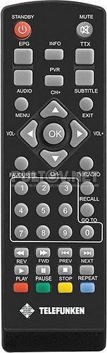 TELEFUNKEN TF-DVBT201 пульт для DVB-T2-ресивера 