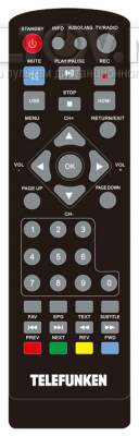 TF-DVBT212 пульт для DVB-T2-ресивера Telefunken