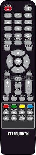 TF-LED29S21, TF-LED32S13, TF-LED40S13 пульт для телевизора Telefunken