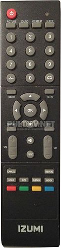TL-19H405B пульт для телевизора IZUMI (вариант 2)