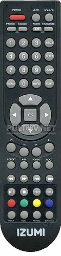TLE-32H300B, TLE32H300B, TLE32F300B  пульт для телевизора IZUMI 