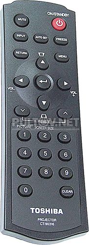 CT-90316 пульт для проектора Toshiba TLP-X100